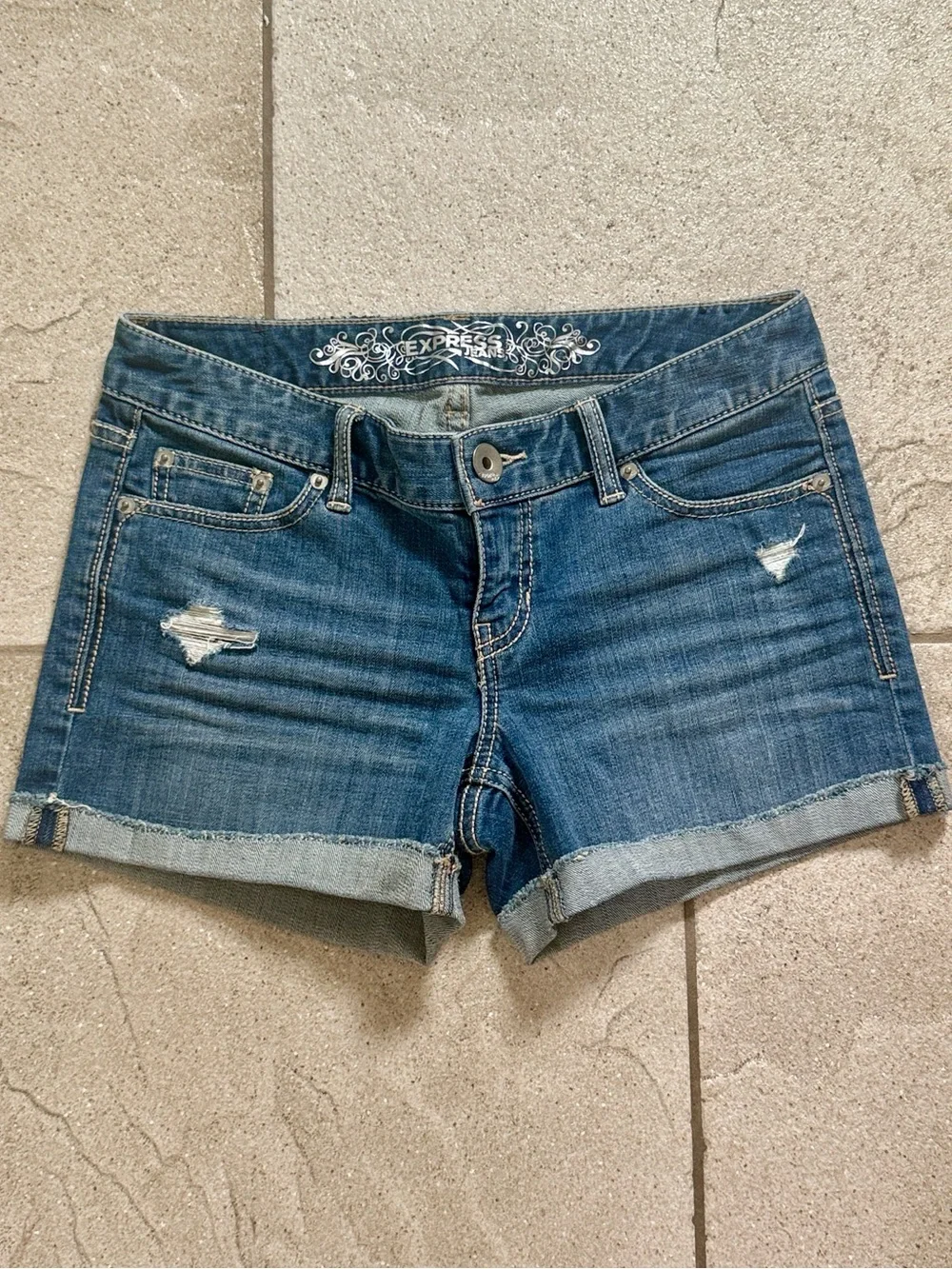 Express Denim Shorts